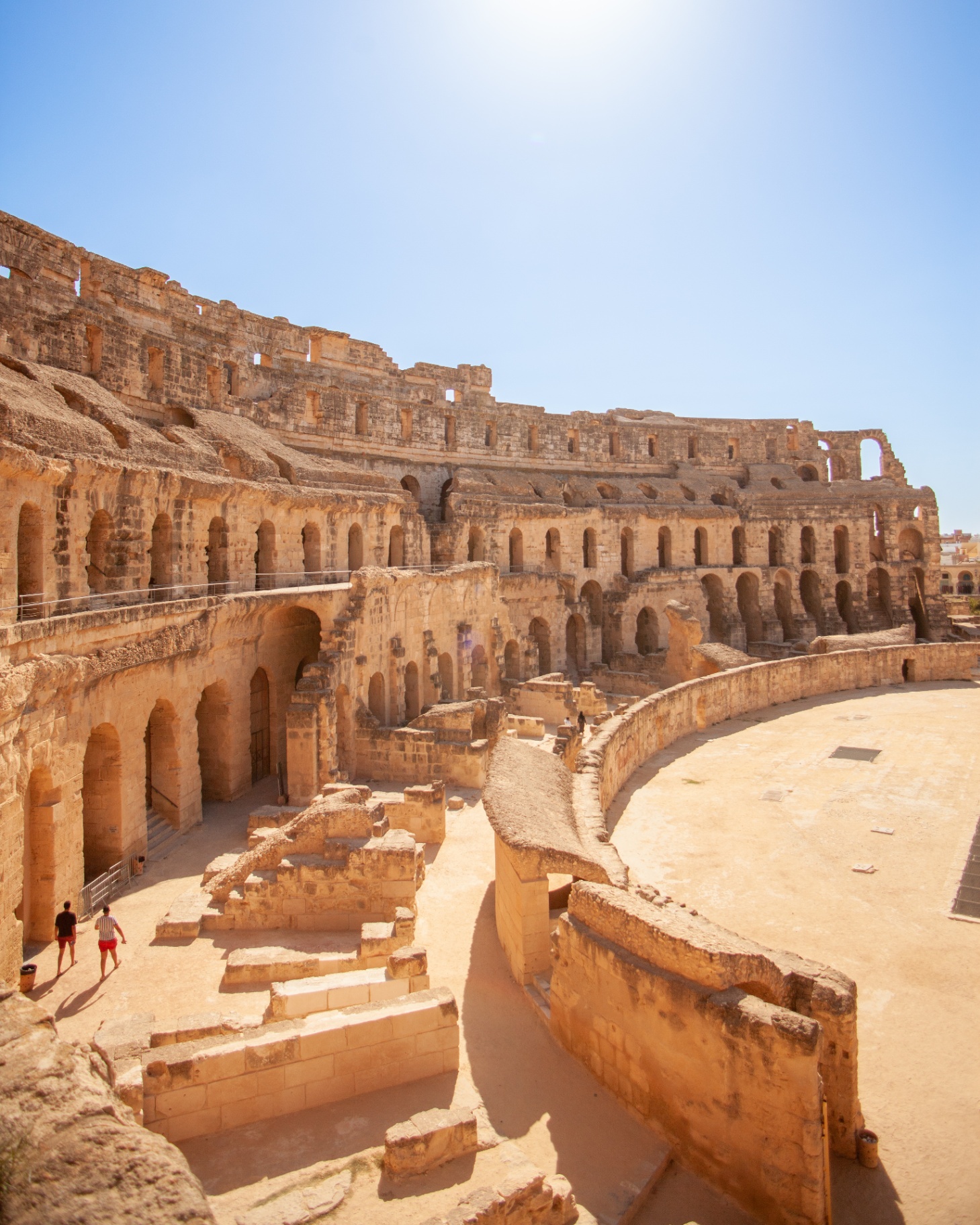 Interior of El Jem Amphitheater