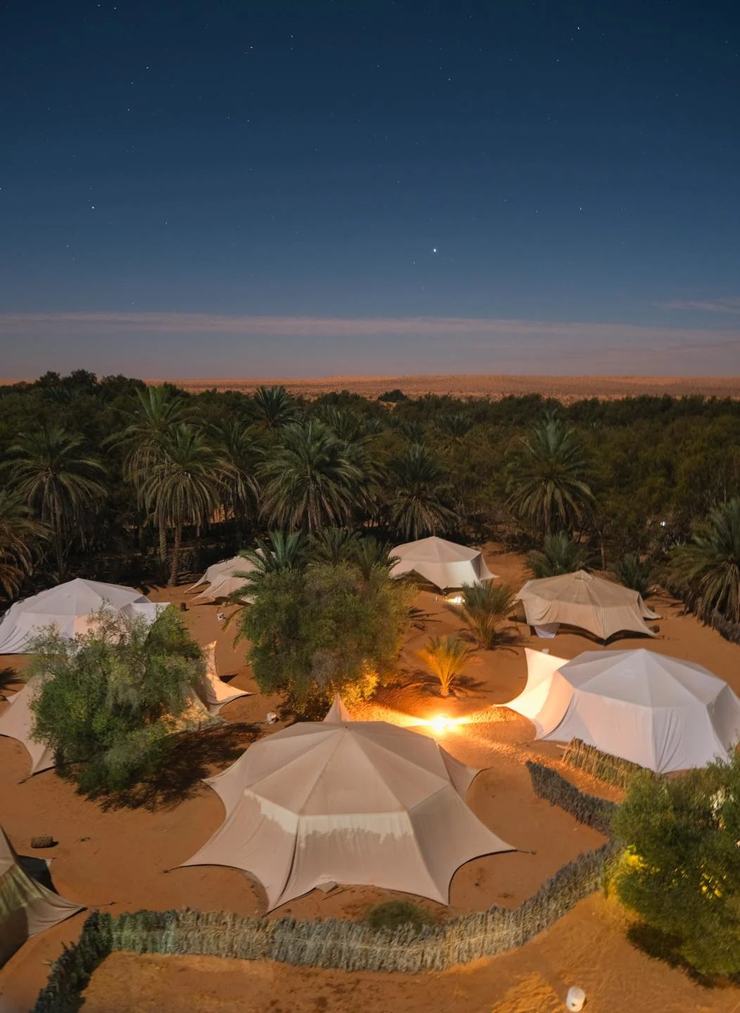 Desert camp at Ksar Ghilane